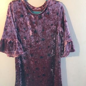 A velvet dress